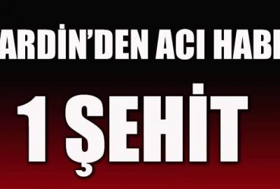 Nusaybin’de 1 uzman çavuş şehit oldu