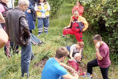 Üç gün boyunca ot yiyerek hayatta kaldı