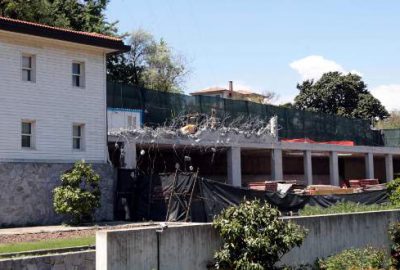 Rıza Sarraf’ın villasında yıkım