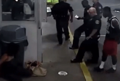 Kadın şüpheliyi döverek gözaltına aldılar!