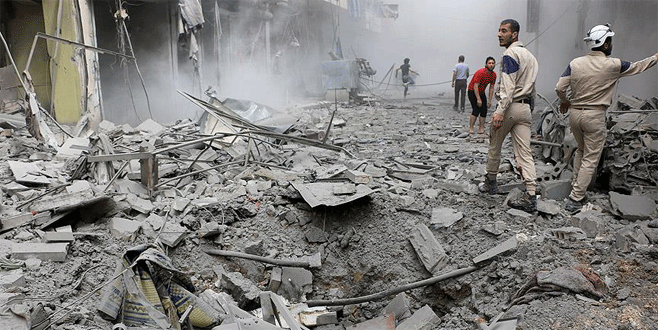 Esad, Halep’i yine vurdu 7 ölü, 30 yaralı