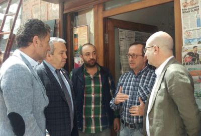 CHP’li vekillerden esnafa geçmiş olsun ziyareti