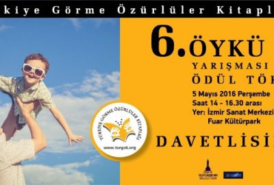 Görme Engelliler Öykü Yarışması Ödül Töreni 5 Mayıs’ta