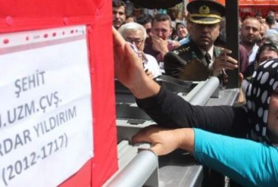 Şehit eşi, ‘Açın bakın o değildir’ diyerek feryat etti