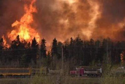 Büyük yangın! Binlerce kişi alevlerden kaçıyor