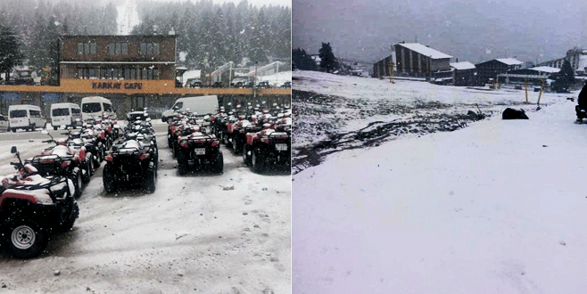 Uludağ’a mayıs karı