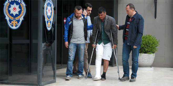 Bursa’da büyük vurgun yapacaktı, ayağını kırdı