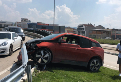 Bursasporlu Sercan Yıldırım, kaza yaptı!