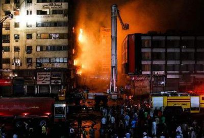 Mısır’da çarşı ve otelde yangın