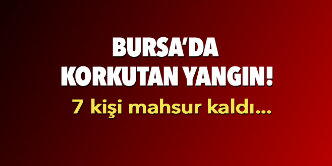 Bursa’da korkutan yangın