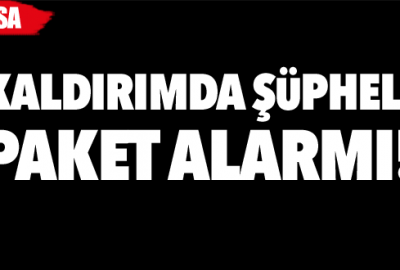 Kaldırımda şüpheli paket alarmı!