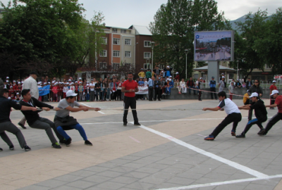 Kestelli çocuklar şenlikte eğlendi