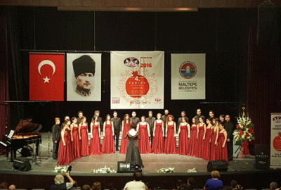4. Sansev İstanbul Uluslararası Çoksesli Korolar Festivali'ne katılan Nilüfer Belediyesi