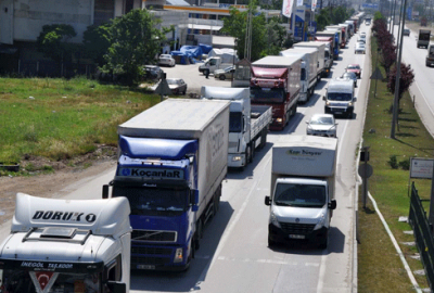 Bursa’da 500 TIR ve kamyon ile eylem yaptılar