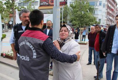 Son anda görüp koştu: Kızımın o yapmayın!