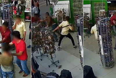 Bursa’da bıçaklı kavga kamerada!