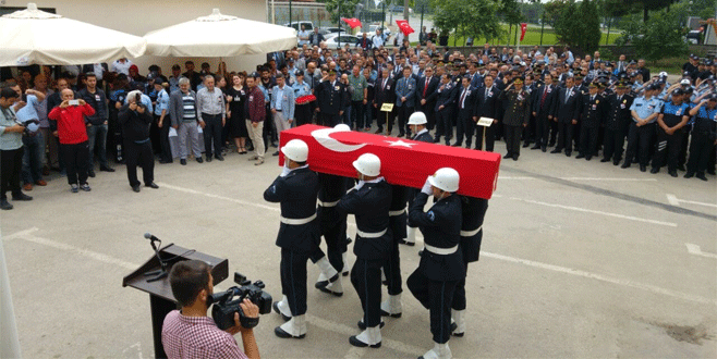 Şehit polise Bursa’da duygusal veda