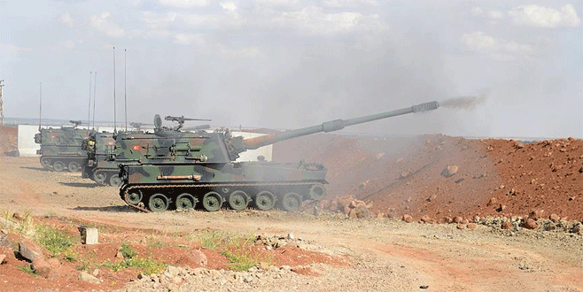 IŞİD’ e ait hedeflere karadan havadan operasyon