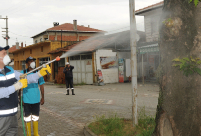 Mustafakemalpaşa’da haşereyle mücadele