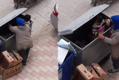 Bursa’da atık karton ararken kızını çöp konteynerine bıraktı