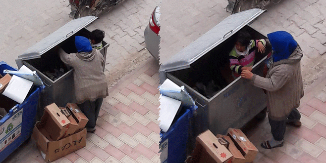 Bursa’da atık karton ararken kızını çöp konteynerine bıraktı