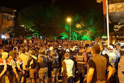 Türk bayrağı yakıldığı iddiası bir ilçeyi ayağa kaldırdı