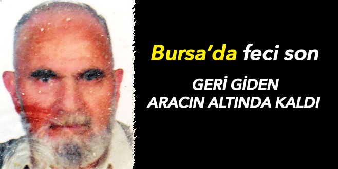 Yaşlı adam geri giden aracın altında kaldı