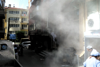 Bursa’da korkutan baca yangını