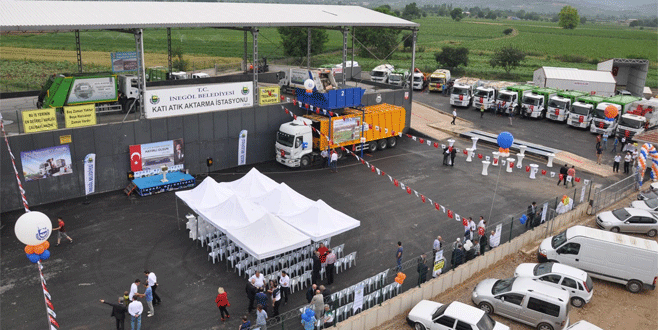 İnegöl Katı Atık Transfer İstasyonu hizmete açıldı İnegöl Katı Atık Transfer İstasyonu hizmete açıldı