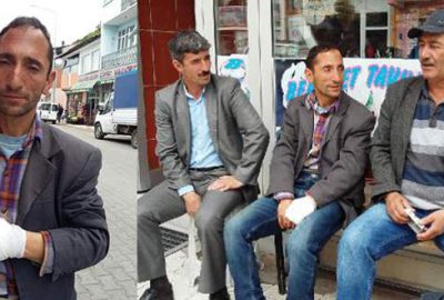 Kurttan bıçakla kurtuldu