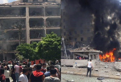 ‘Emniyet Müdürlüğü’ne bombalı araçla saldırı