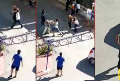 Maddi hasarlı kazada kadın öğretmene saldırı