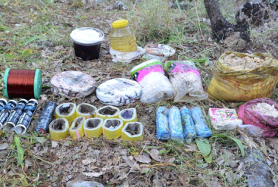 PKK’nın patlayıcı deposu bulundu
