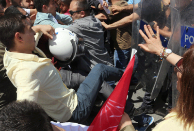 Kılıçdaroğlu’na destek gösterisinde arbede