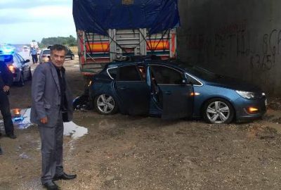 MHP Karacabey İlçe Başkanı’nın iki oğlu kazada yaralandı