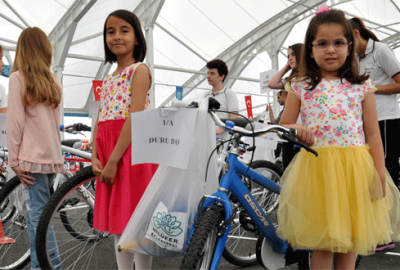 Bursa’da ‘en çalışkan’ çocuklara bisiklet ödülü
