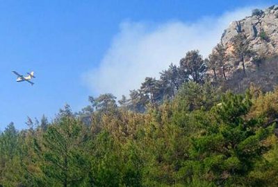 Kemer’de orman yangını
