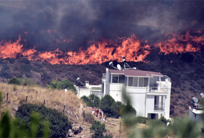 Bodrum’da makilik ve otluk alanda yangın
