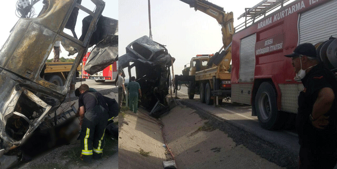 Bursa’da feci kaza! 2 kişi yanarak can verdi, yaralılar var