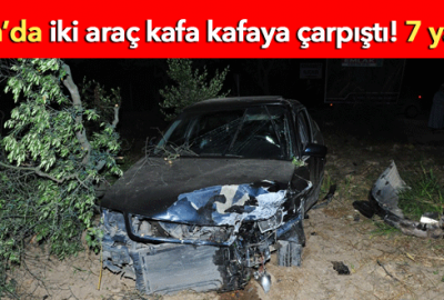 Bursa’da iki otomobil çarpıştı: 7 yaralı