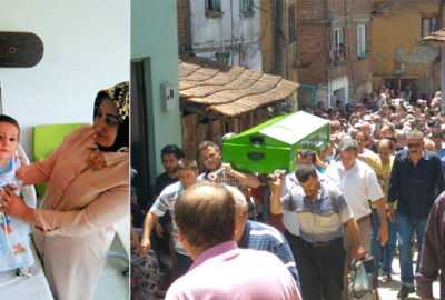 Bir annenin bebeğine en acı vedası