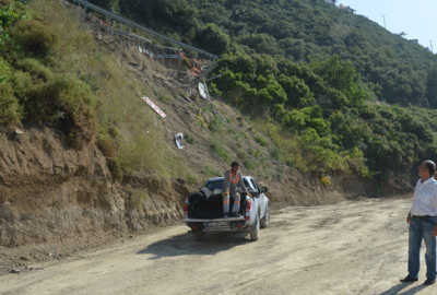 Beyazkayalar’a heyelan önlemi