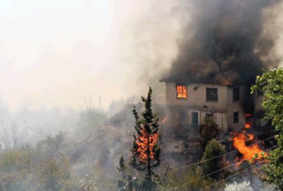 Turizm cennetinde yangın kabusu