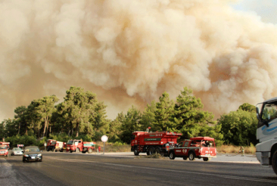 Tatil cennetinde yangın!