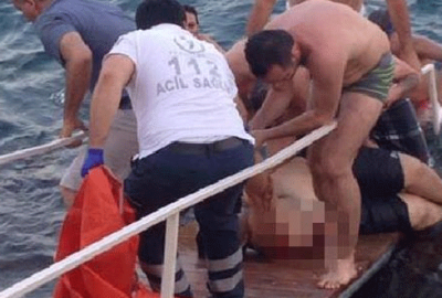 Denizde korkunç olay!