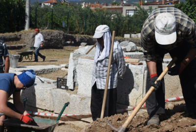 ‘Roma Tiyatrosu’ kazıları başladı