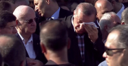 Erdoğan, Erol Olçak’ın cenaze namazında konuşurken ağladı