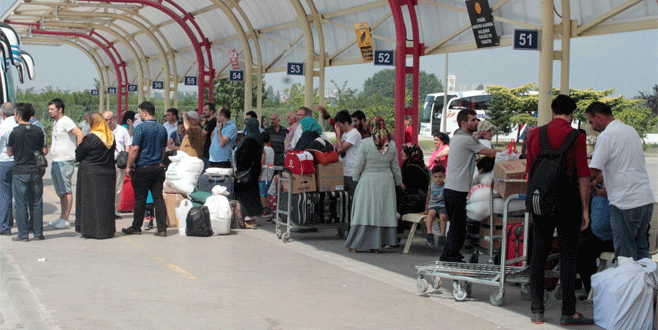 Bursa’da terminale akın ettiler