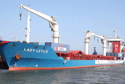 ‘İyilik gemisi’ Aşdod Limanı’nda