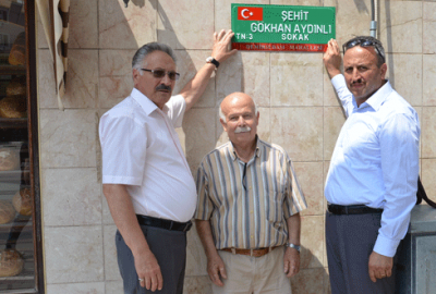 Şehit tabelaları yenilendi